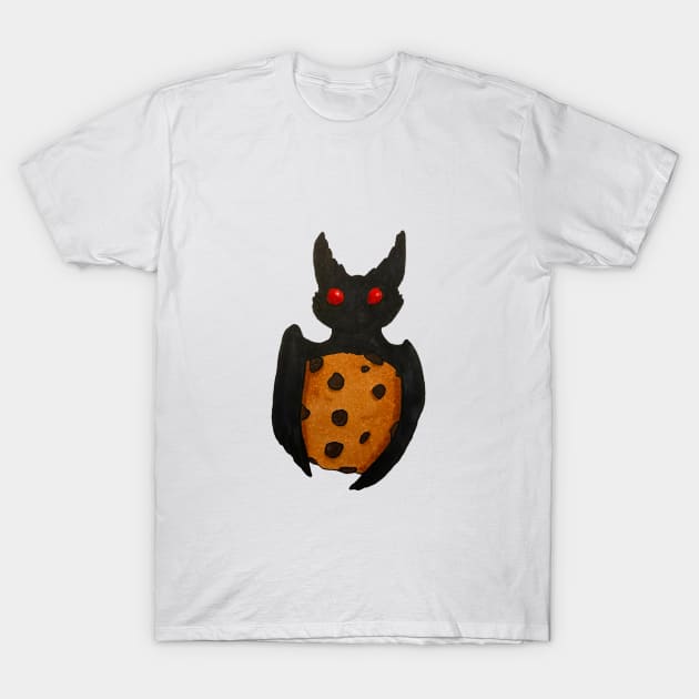 Mothman with Cookie T-Shirt by Crystaliii